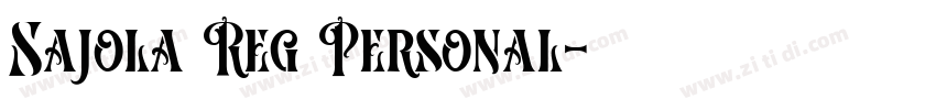 Sajola Reg Personal字体转换
